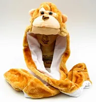 Large Monkey Plush Hat 0126-10A-MONKEY