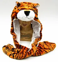 Large Tiger Plush Hat 0126-10A-TIGER