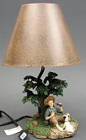 Boy Fishing Drinking Coke Lamp 0126-12212