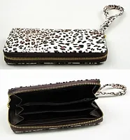 Brown Animal Print Zipper Wallet 0126-39B