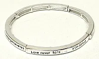 Stackable Stretch Bangle 1 Cor. 13:6 015-2738