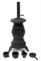 Old Mountain Cast Iron Stove Pot-Bellied 0166-10141