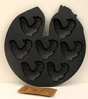 Cast Iron Rooster Baking Pan 0166-10212