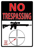 No Trespassing &quot;You Are Here&quot; 017-1498