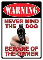 Tin Sign - Beware Of Owner 017-1504