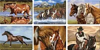 Horse Scenes Cutting Boards Assorted Priced Each 017-788