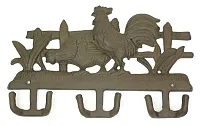 Cast Iron Wall Hook - Chicken & Rooster 0170-01517