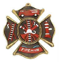 Fireman Cast Iron Wall Plaque 0170-05207