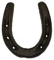 Cast Iron Rust Color Horse Shoe Set of 6 0170J-05209
