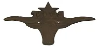 Cast Iron Large Texas Longhorn Plaque 0170J-05214