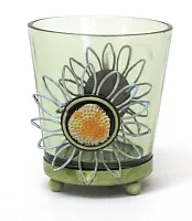 Round Green Glass Votive Holder Set of Two 0172-57392