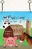 Funny Farm Wall Plaque 0179-2608