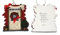 Roman Barn Door Ornament to Personalize 0182-25627D