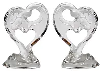 Roman Acrylic Angel in Heart Set of Two 0182-38779-2