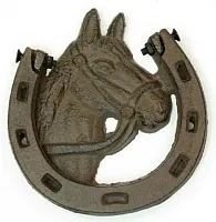 Cast Iron Horse Shoe Door Knocker 0184-13019