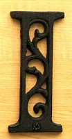 Cast Iron Letter I 0184J-0557-I