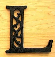 Cast Iron Letter L 0184J-0557-L