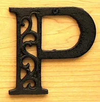 Cast Iron Letter P 0184J-0557-P