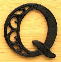 Cast Iron Letter Q 0184J-0557-Q