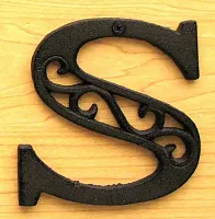 Cast Iron Letter S 0184J-0557-S