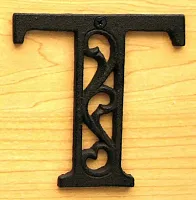 Cast Iron Letter T 0184J-0557-T
