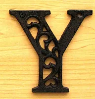 Cast Iron Letter Y 0184J-0557-Y