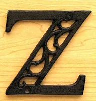 Cast Iron Letter Z 0184J-0557-Z