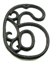 Cast Iron Number Six 0184J-0558-6