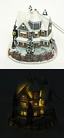 Thomas Kinkade 1998 Gathering Lighted Ornament 0193-615899