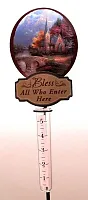 Thomas Kinkade Mountain Chapel Rain Gauge 0193-636218