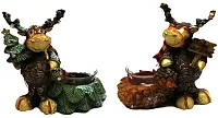 Pinecone Moose Candleholders Set of Two 0197-246738