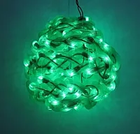 10&#039;&#039; Green Spun Tube Light Ball 1 Lights 0197-92709006