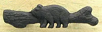 Cast Iron Bear on log Drawer Handle 021-52405
