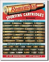 Tin Sign Remington Sporting Cartridges 034-1001