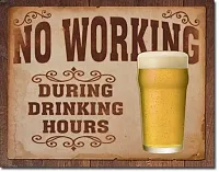 TIN SIGN No Working 034-1795