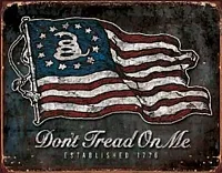 Tin Sign - DTOM Vintage Flag 034-1873