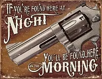 Tin Sign - If Found Here 034-1951