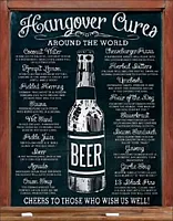 Tin Sign Hangover Cures 034-1976