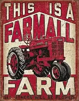 Tin Sign Farmall Farm 034-2001