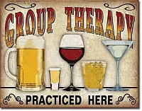 Tin Sign Group Therapy 034-2041