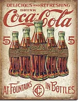 Coke - 5 Bottles Retro 034-2091