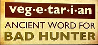 Wood &quot;Vegetarian&quot; Wall Sign 049-13092