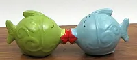 Ceramic Kissing Fish Salt and Pepper Set 049-15091