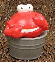 Ceramic Crab Bucket S/P Set 049-15092