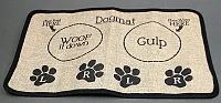 Burlap Dog Placemat 049-15971
