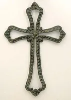 Cast Iron Open Cross in Verdigris 049-16971