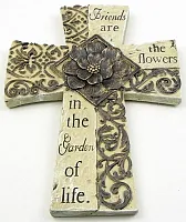 Cement Cross Wall Plaque 049-22284