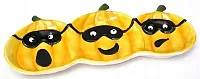 Ceramic Triple Pumpkin Plate 049-60013