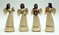 Ebony Angels Set of Four 049-99045