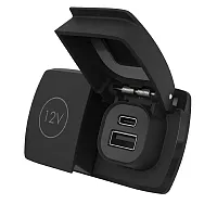 Scanstrut Flip Pro Duo - USB-A &amp; USB-C w/12V Power Socket
